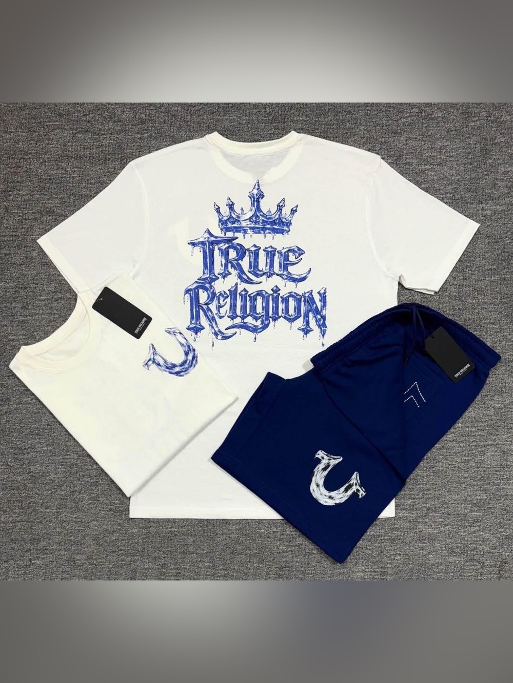 3X True Religion Shorts Set